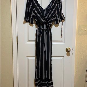 Black and white jumpsuit